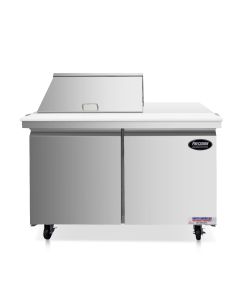 48" Mega Top Sandwich Prep Table with Workstation (12 pan) - P48M-WT