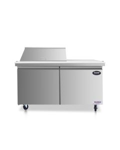 60" Mega Top Sandwich Prep Table with Workstation (15 pan) - P60M-WT