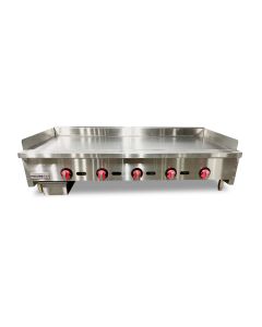 60" Gas Thermostatic Chrome Griddle 