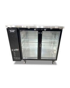 48" Glass 2 Door Back Bar Refrigerator BB48G