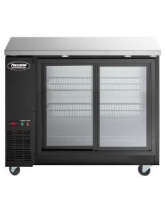 48” back bar refrigerator with sliding doors 