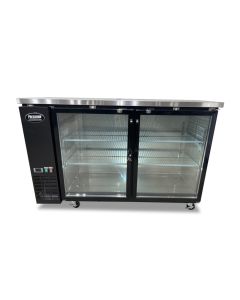 60" Back Bar Refrigerator Glass door