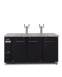 72" Kegerator 3 Door Keg Refrigerator - PUDD72