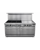Precision 6 Burner Gas Range with 24" Griddle and Double Oven - RGR6B24G